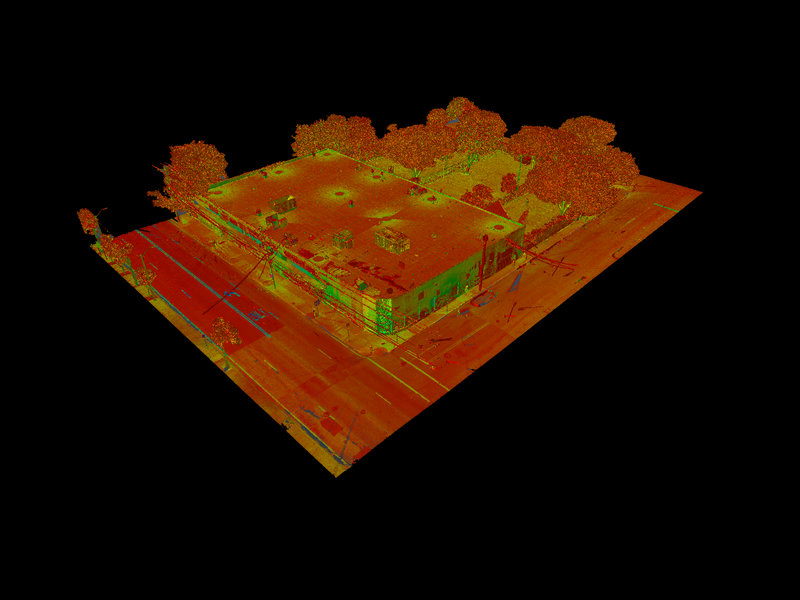 Laser scan point cloud detail